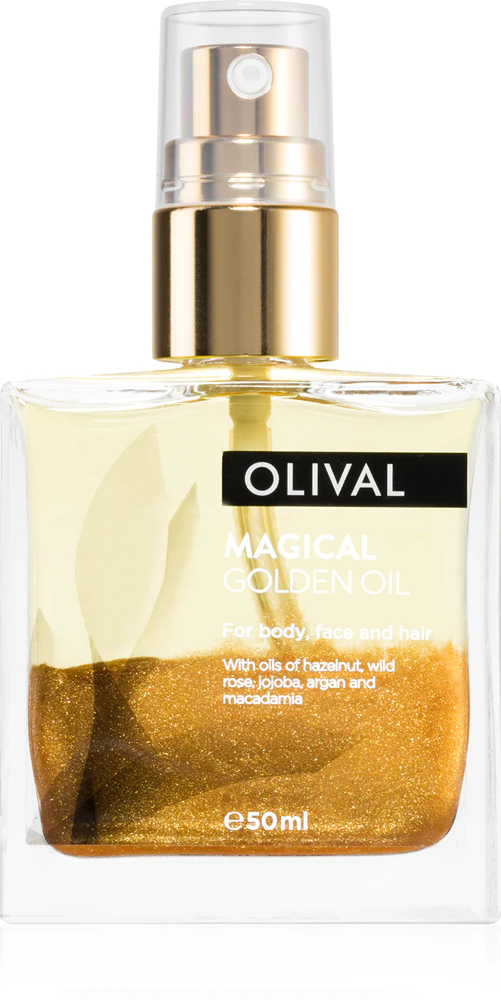 Olival Magical multifunctional dry oil with glitter particles for face, body and hair