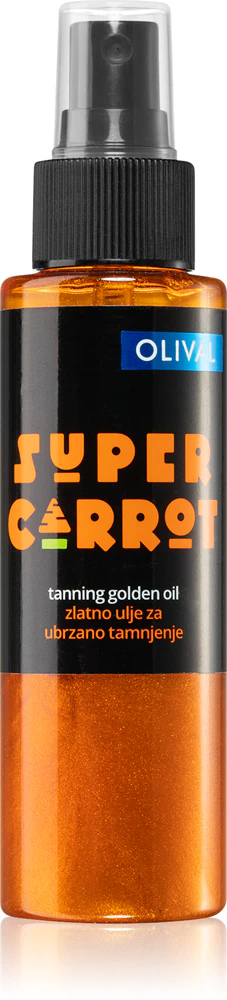 Olival SUPER Carrot Glitter Oil accelerated tanning