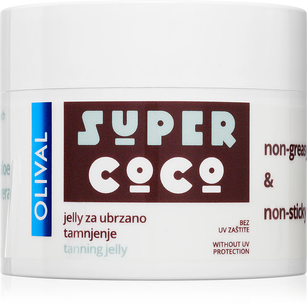 Olival SUPER Coco moisturizing gel cream for faster tanning