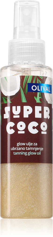 Olival SUPER Coco sun oil with glitter particles