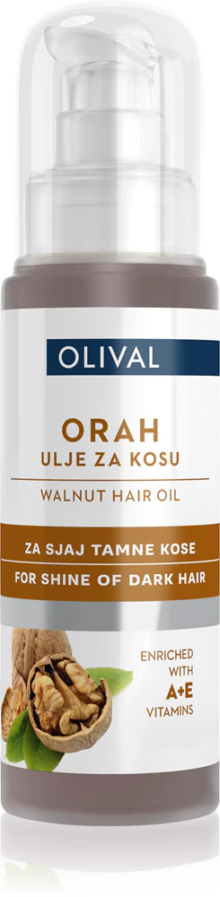 Olive Walnut Hair Oil for Dark Hair