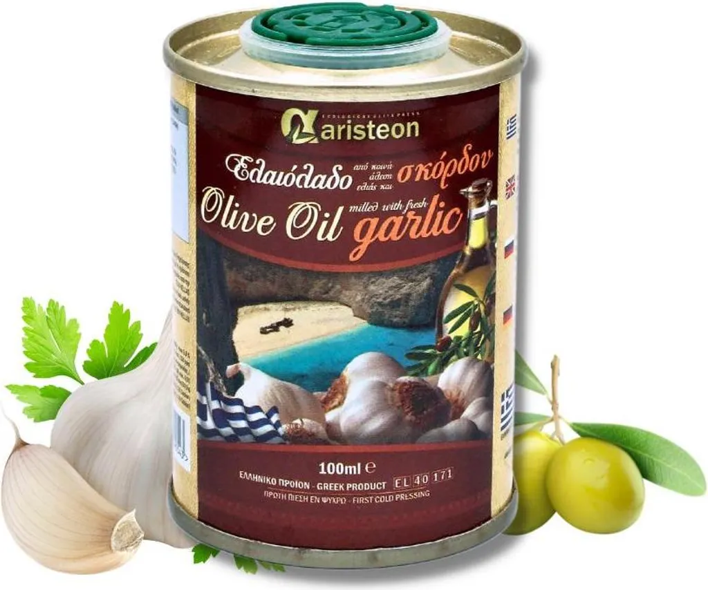 Olive oil with garlic 100 ml ARISTEON Greek 100 ml