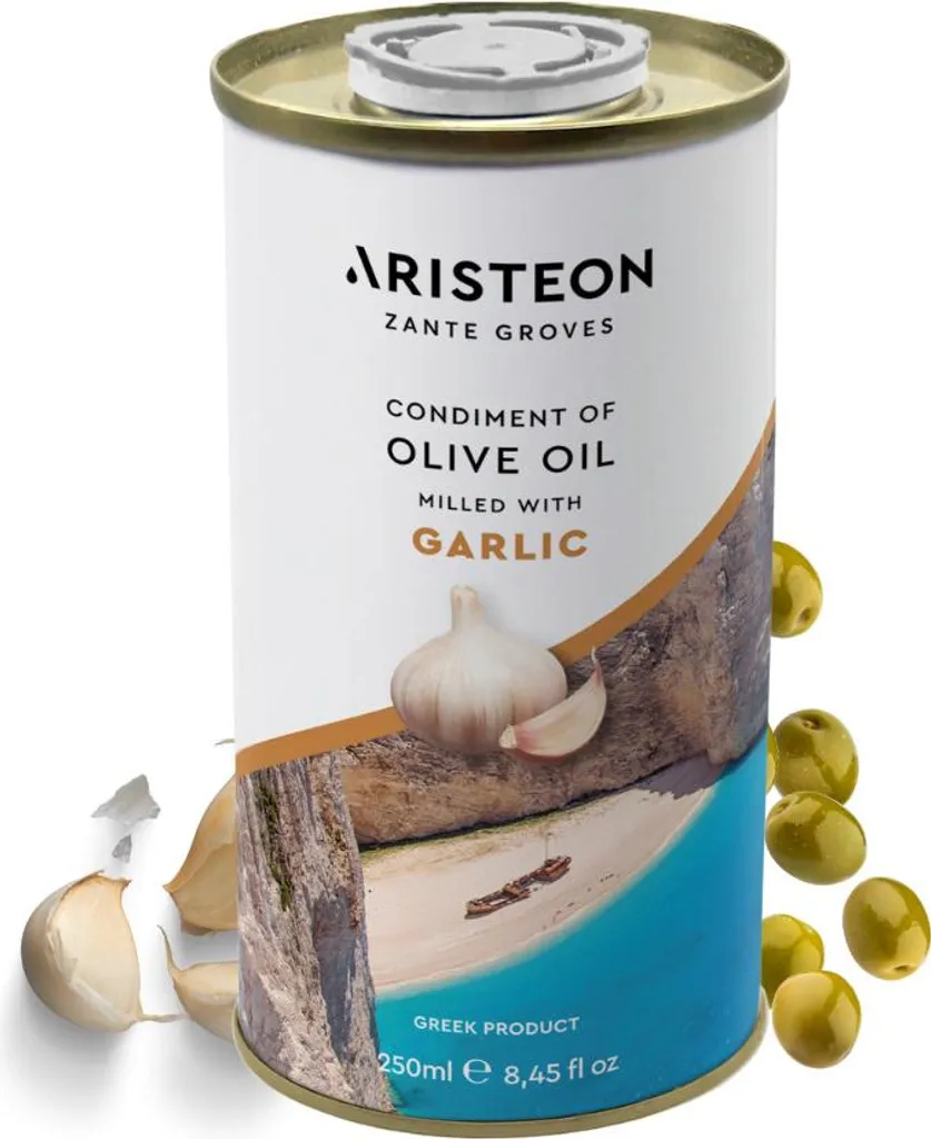 Lutz Olive oil with garlic 250 ml ARISTEON Greek 250 ml