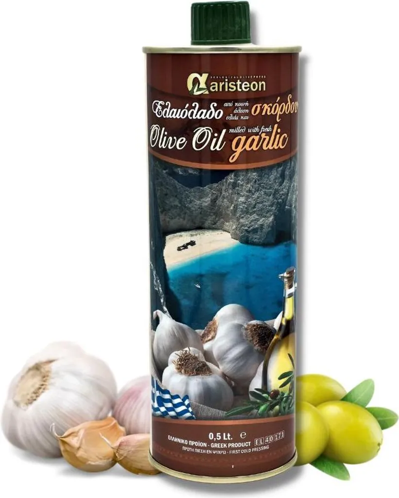 Olive oil with garlic 500 ml ARISTEON 500 ml