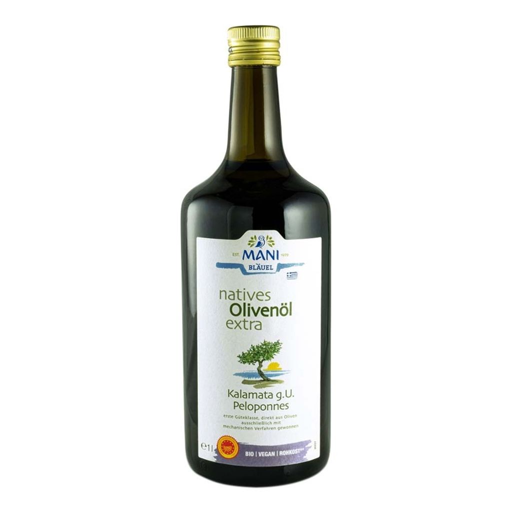 Mani Extra virgin olive oil PDO Kalamata 1 liter 1000 ml