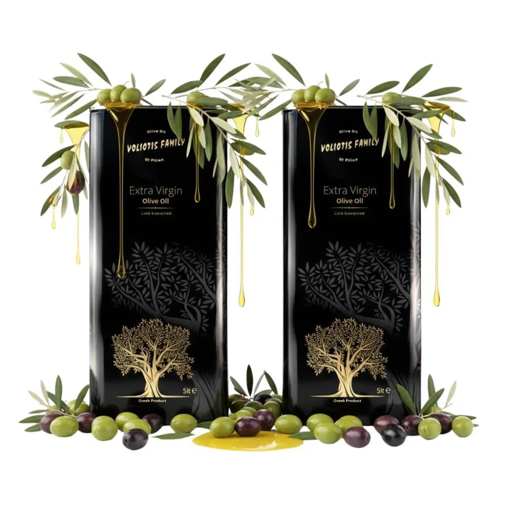 Olive oils - 2 x 5 liters - Harvest 2025/26 - Unfiltered - Cold-pressed - Extra virgin olive oil - Voliotis 10000 ml