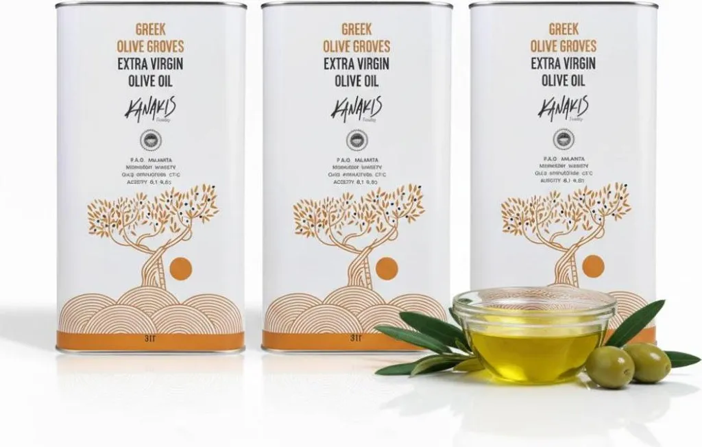 Kanakis Olive oils - 3 x 3 liters - Harvest 2025/26 - Cold-pressed - From Greece - Extra Virgin Olive Oil - Greece - EV Classic 9000 ml