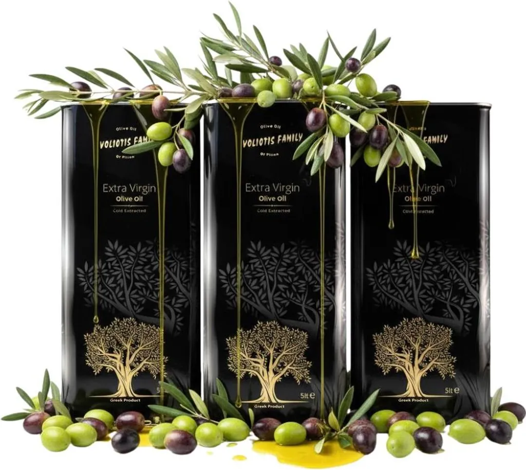 Olive oils - 3 x 5 liters - Harvest 2025/26 - Unfiltered - Cold-pressed - Extra virgin olive oil - Voliotis 15000 ml