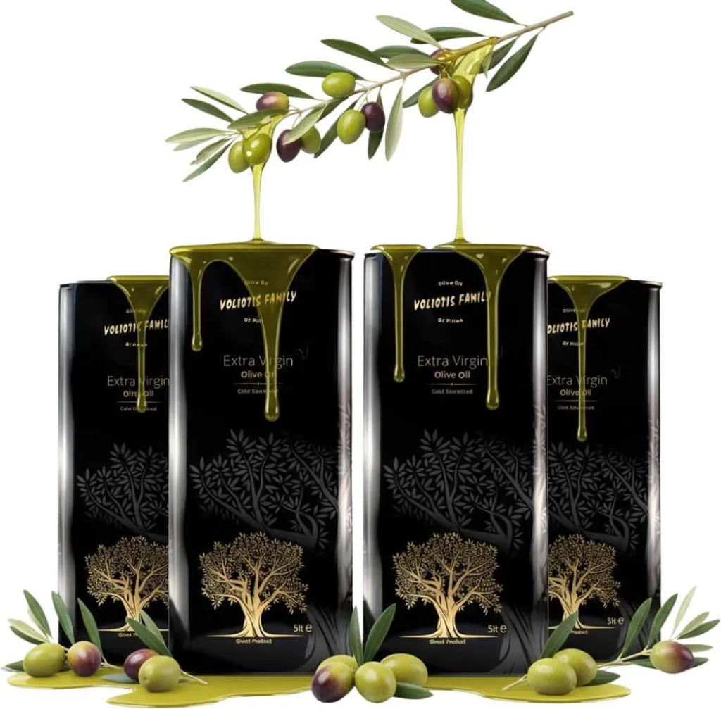 Olive oils - 4 x 5 liters - Harvest 2025/26 - Unfiltered - Cold-pressed - Extra virgin olive oil - Voliotis 20000 ml