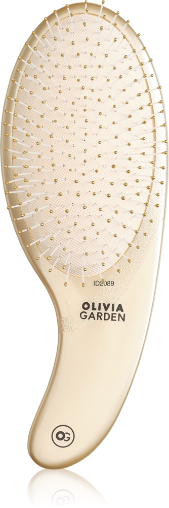 Olivia Garden Expert CURVE Nylon Gold Brush for damp hair