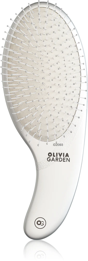 Olivia Garden Expert CURVE Nylon Silver Hairbrush