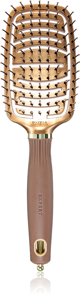 Olivia Garden Expert Flex Flat Brush with Nylon Colors