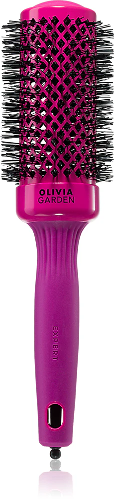 Olivia Garden Expert Shine Hot Pink hair brush for blow drying long hair