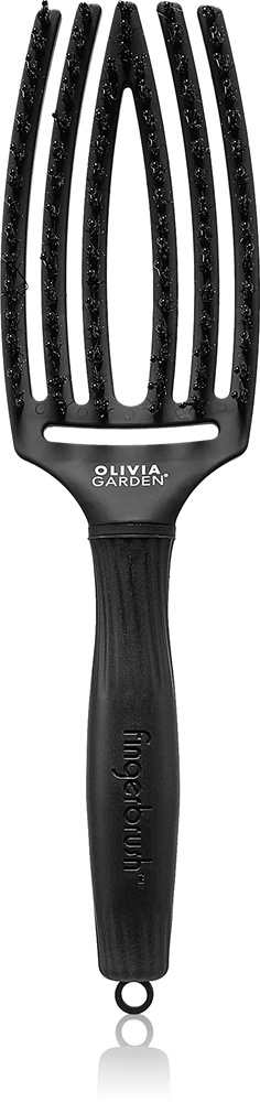 Olivia Garden Fingerbrush Boar & Nylon Hairbrush with nylon and boar bristles