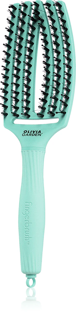 Olivia Garden Fingerbrush Boar & Nylon Hairbrush with nylon and boar bristles