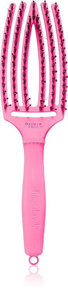 Olivia Garden Fingerbrush Boar & Nylon Hairbrush with nylon and boar bristles
