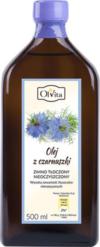 OLVITA Cold-pressed black cumin oil 500ml (Egypt)