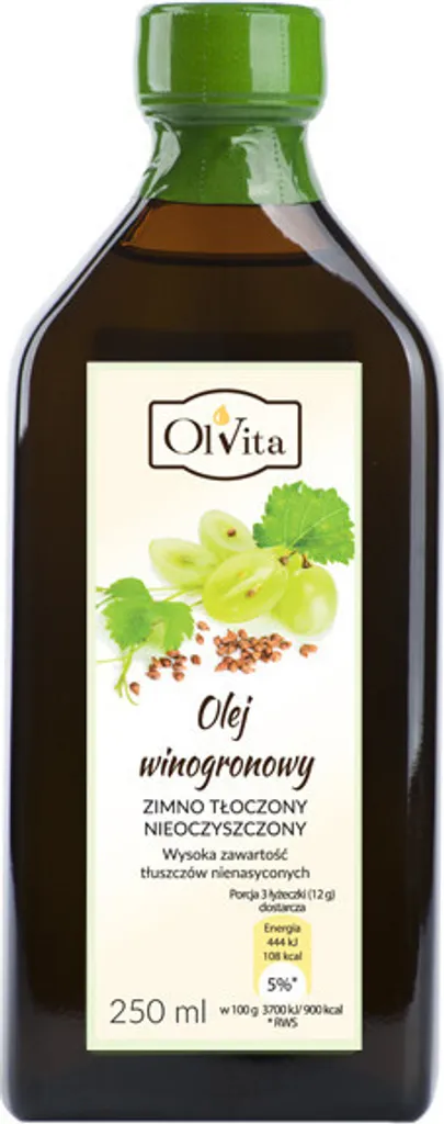 OLVITA cold-pressed, unrefined grape oil 250 ml