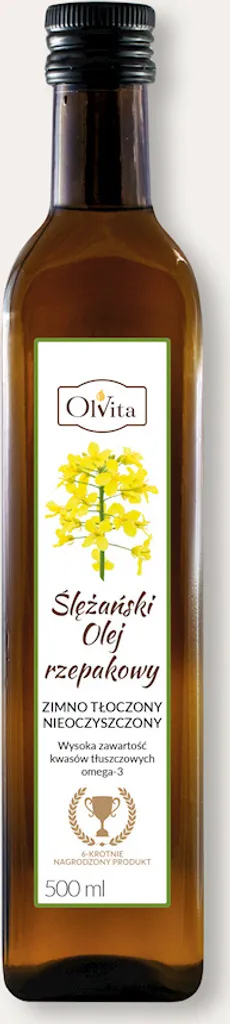 OLVITA Ślężański rapeseed oil, cold pressed, 500 ml