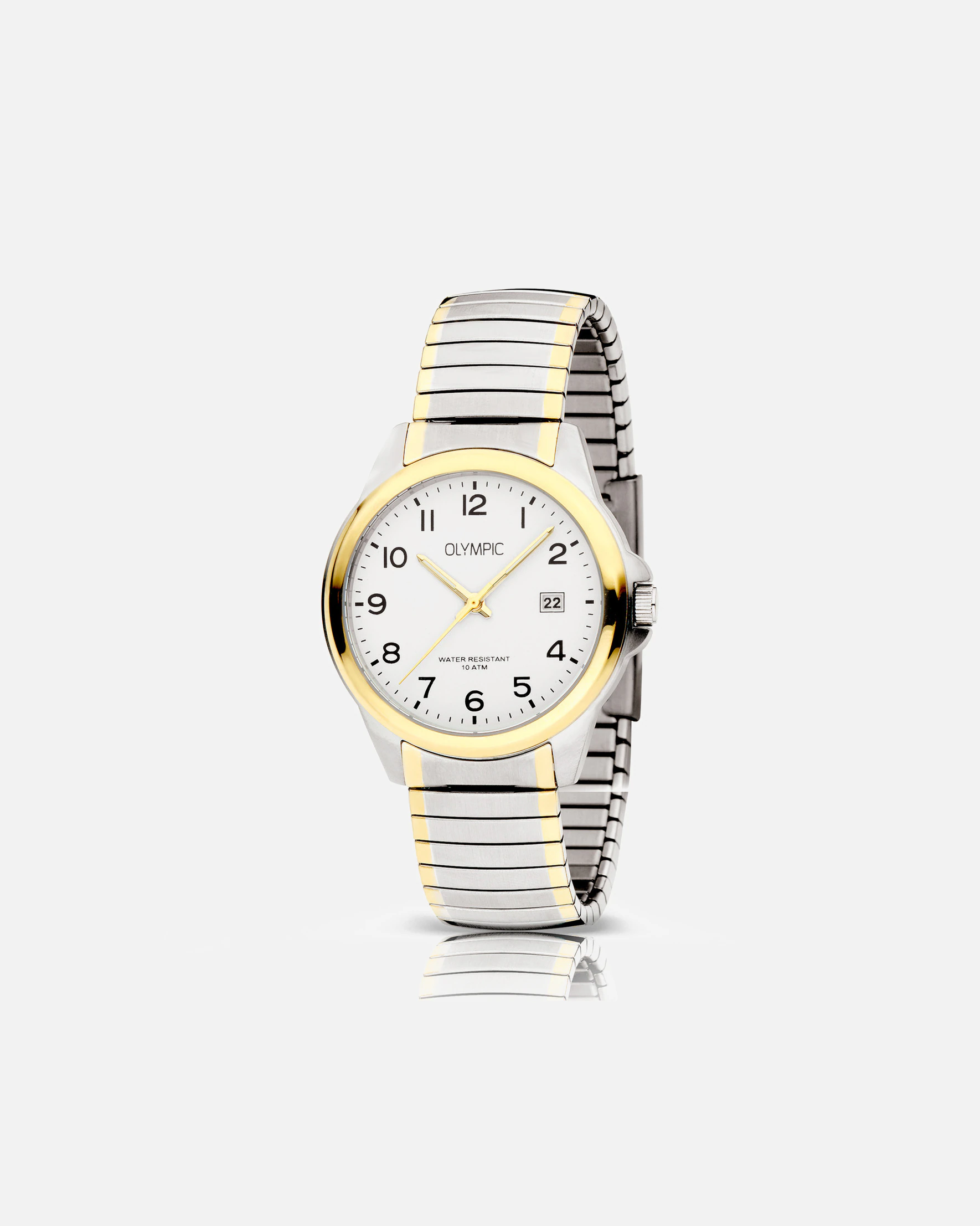 Olympic watch men's watch Olympic Charlie silver - stainless steel