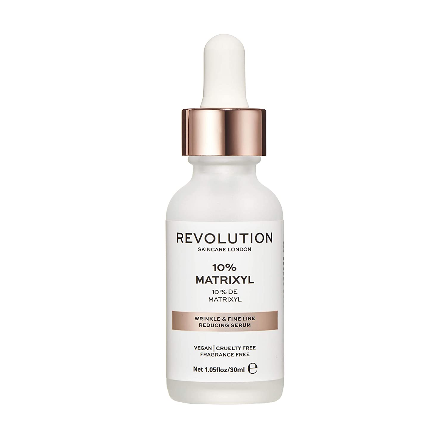 MakeUp Revolution Revolution Skincare Skin care wrinkles and fine lines reduce serum - 10% matrixyl translucent, ‎transparent