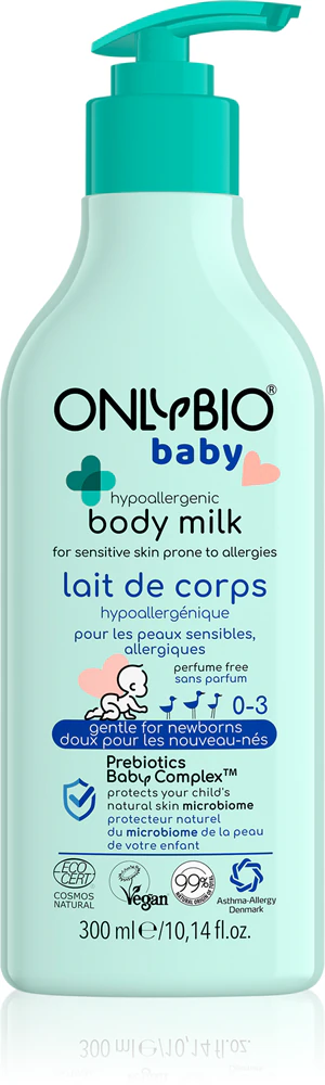 OnlyBio Baby Hypoallergenic hypoallergenic body milk for children from birth