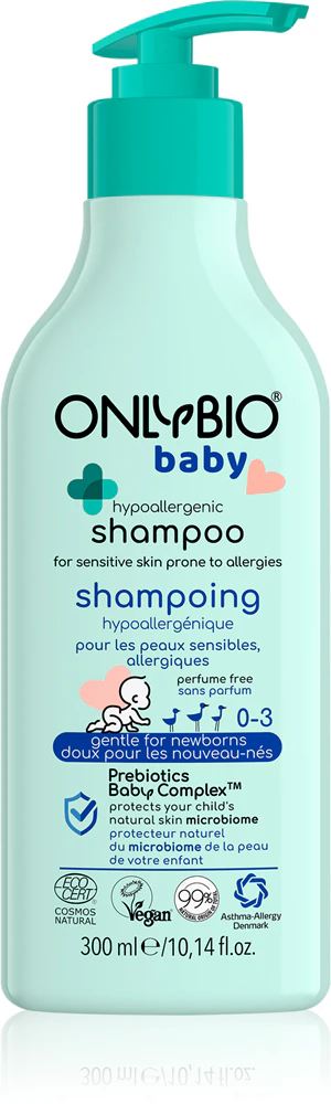 OnlyBio Baby Hypoallergenic gentle shampoo for newborns and children