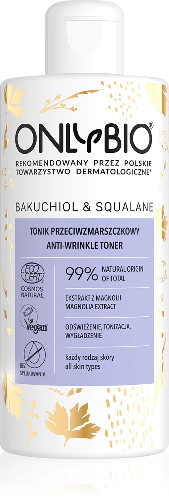 OnlyBio Bakuchiol & Squalane refreshing tonic with smoothing effect