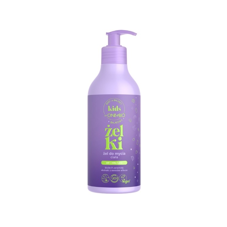 ONLYBIO Body in Balance Kids Fairytale Body Wash Gel for Children 400 ml Jellies