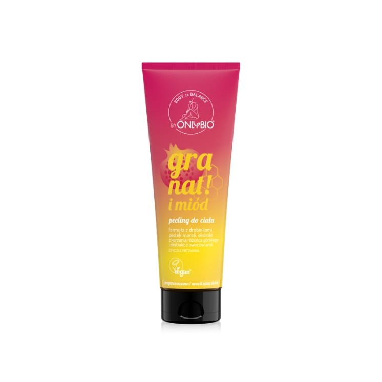 ONLYBIO Body in Balance Limited Edition Pomegranate and Honey Body Scrub 200 ml
