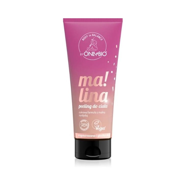 ONLYBIO Body in Balance Raspberry Body Scrub 200 ml