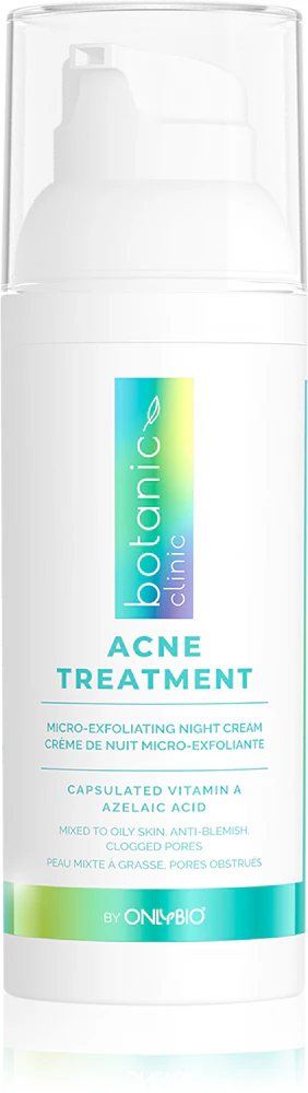 OnlyBio Botanic Clinic Acne Treatment moisturizing night cream for problematic skin, acne
