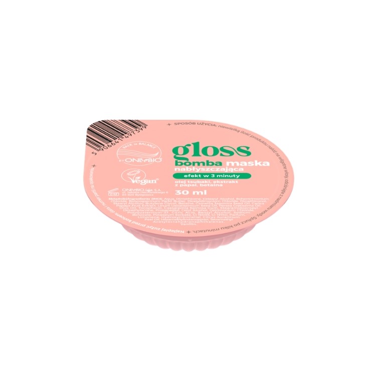 ONLYBIO Hair in Balance Gloss Bomba Shine Mask for Hair 30 ml