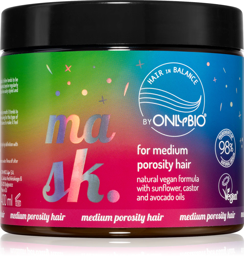 OnlyBio Hair in Balance mask with nourishing effect for dry hair