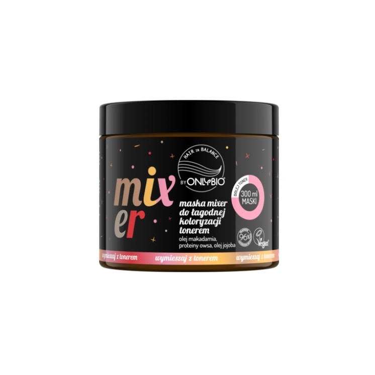 OnlyBio Hair in Balance Mixer Mask for Gentle Hair Coloring with Toner, Christmas Edition, 300 ml