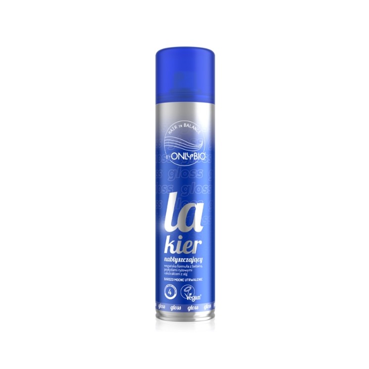 ONLYBIO Hair in Balance Volume Shine Hairspray Extra Strong Hold 300 ml