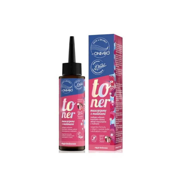 OnlyBio Hair in Balance x Wedel Mascarpone with Raspberry Ptasie Mleczko Hair Toner 100 ml