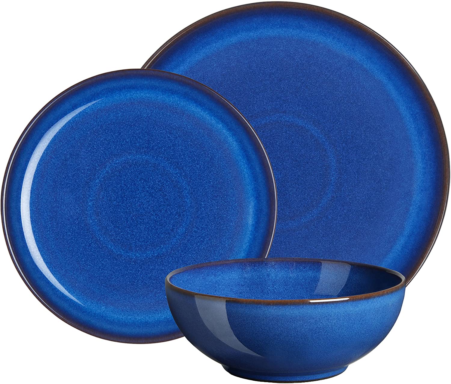 Denby 12-Piece Stoneware Imperial Breakfast Set, Blue
