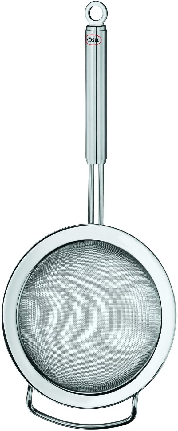Rasle Rosle 20 cm Stainless Steel Round Handle Fine Mesh Kitchen Strainer