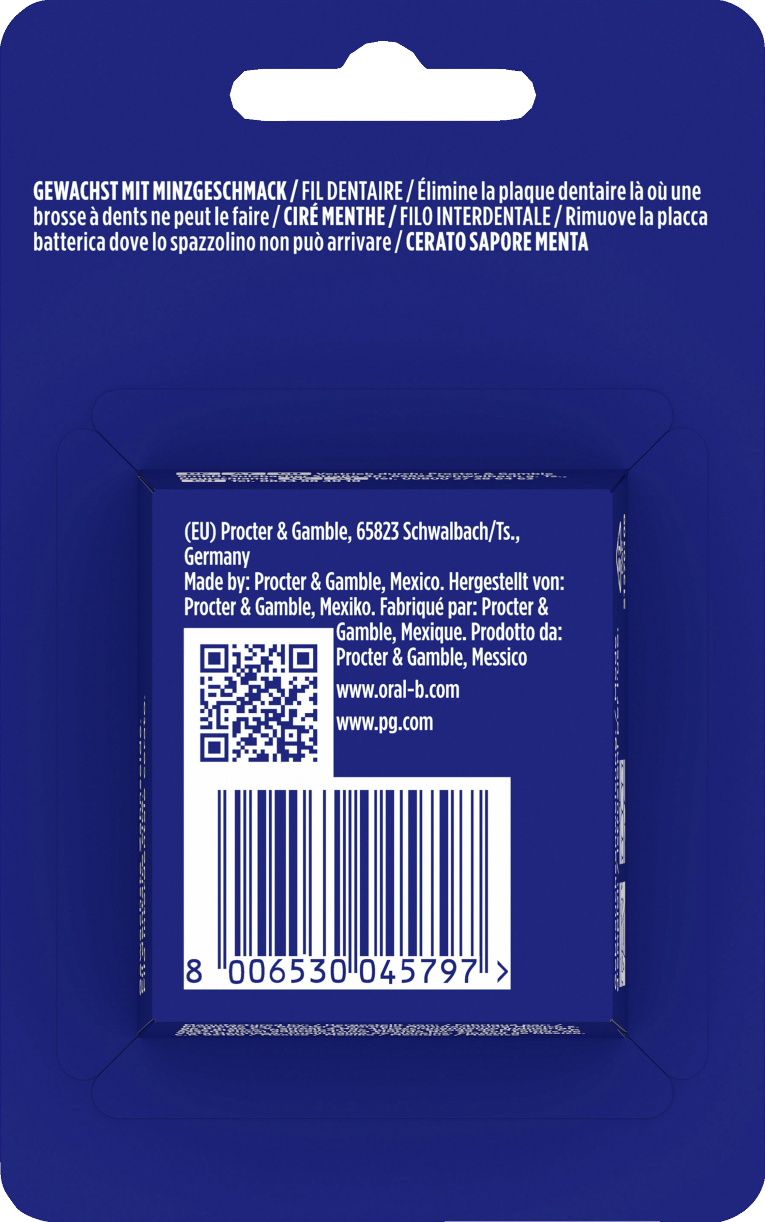 Oral-B Essential Floss dental floss, mint waxed