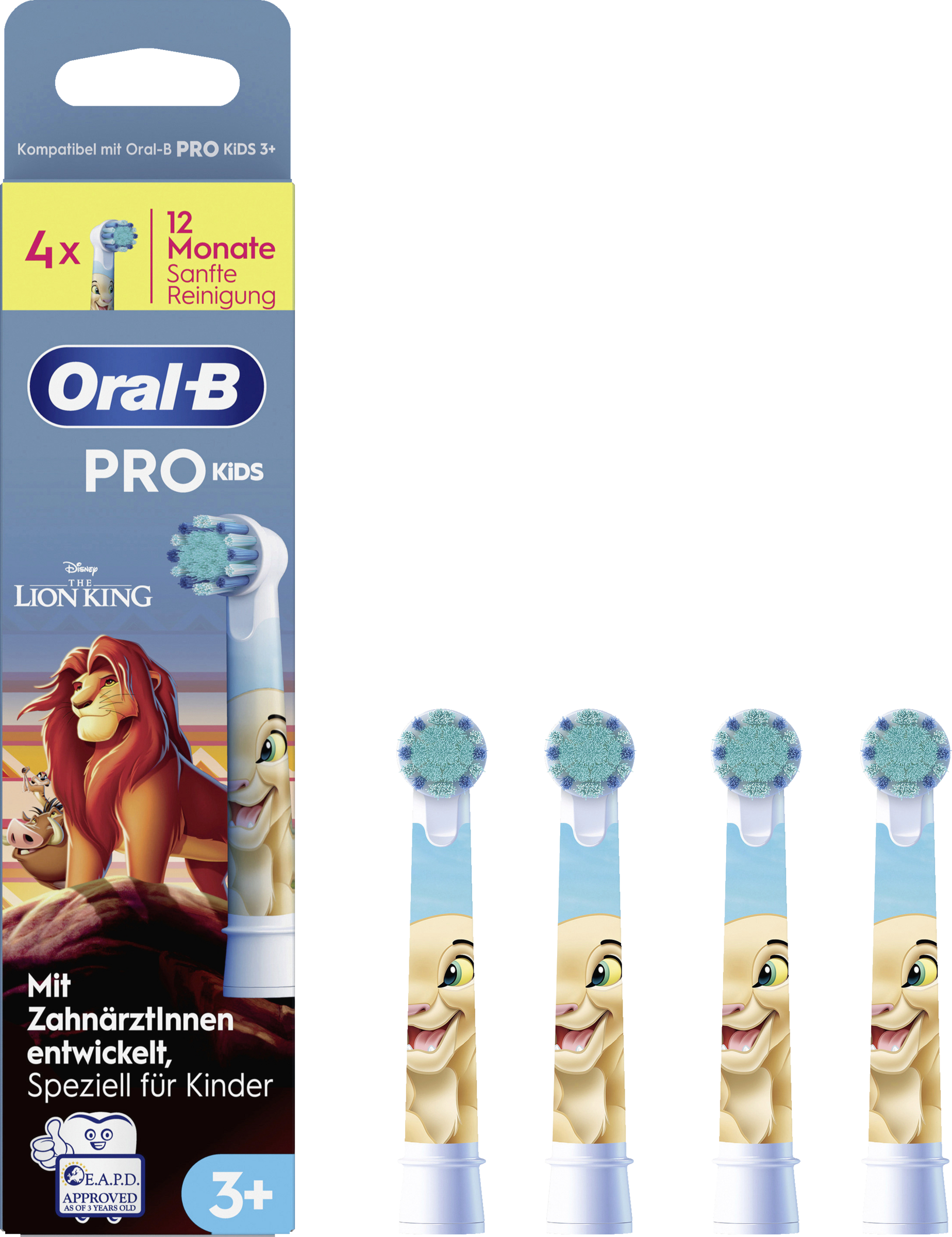 Oral-B PRO Kids Replacement Brush Heads The Lion King (4-pack)
