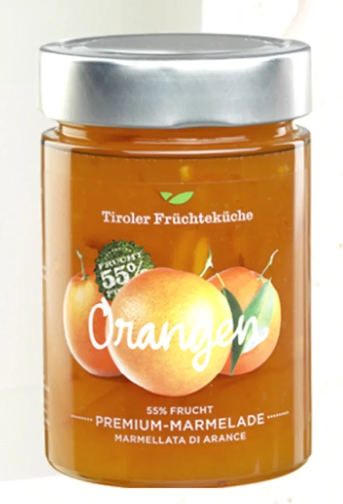 Orange jam 420 gr. - Unterweger - Tyrolean delicacies