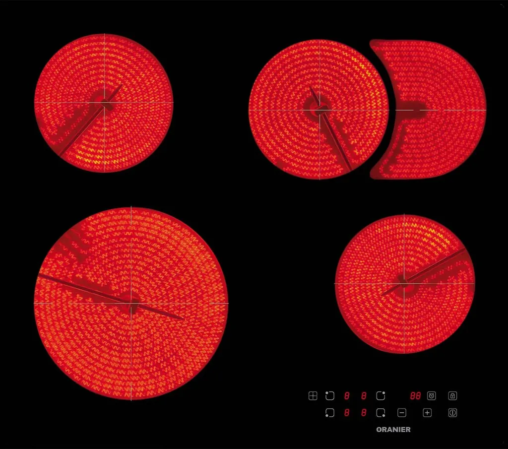 Oranier KFC161 glass ceramic cooktop, self-sufficient