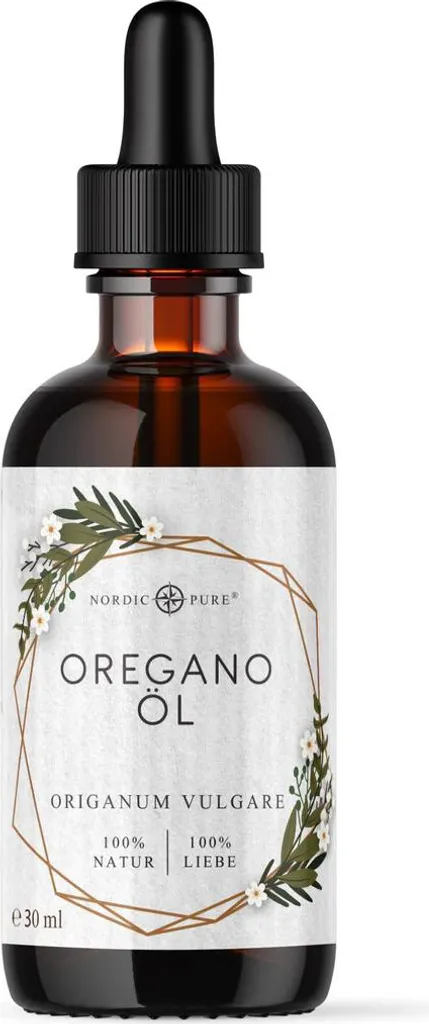 Mediakos GmbH Oregano Öl mit 80% Carvacrol vegan Nordic Pure 30 ml