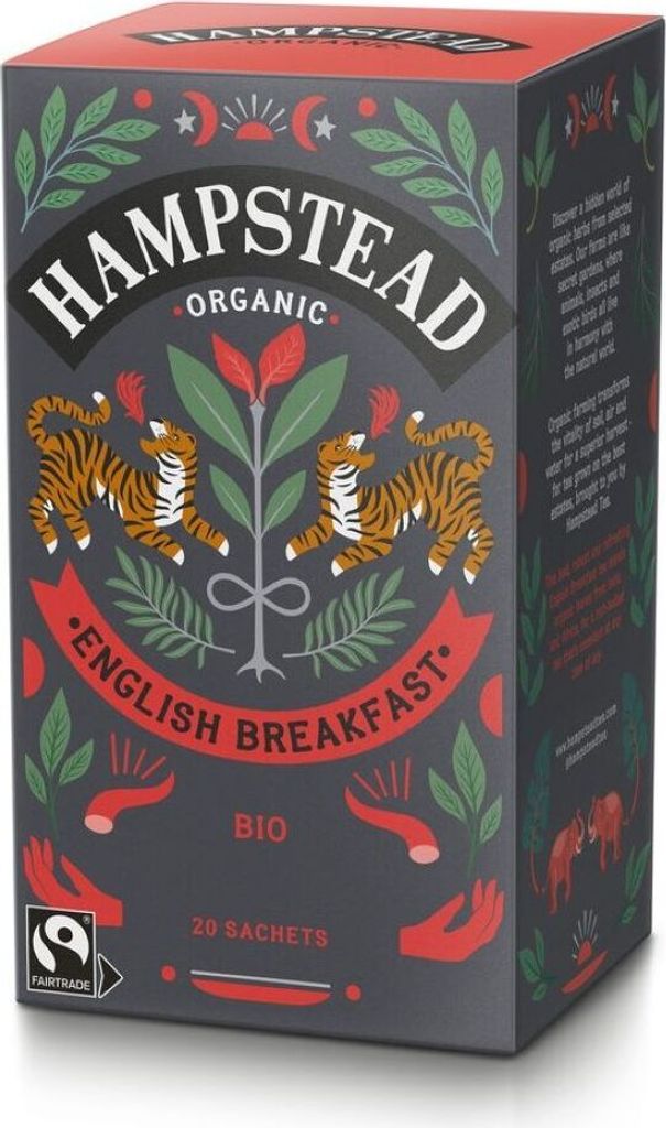 HAMPSTEAD TEA LONDON Organic English Breakfast - Tee 20 Beutel 40g