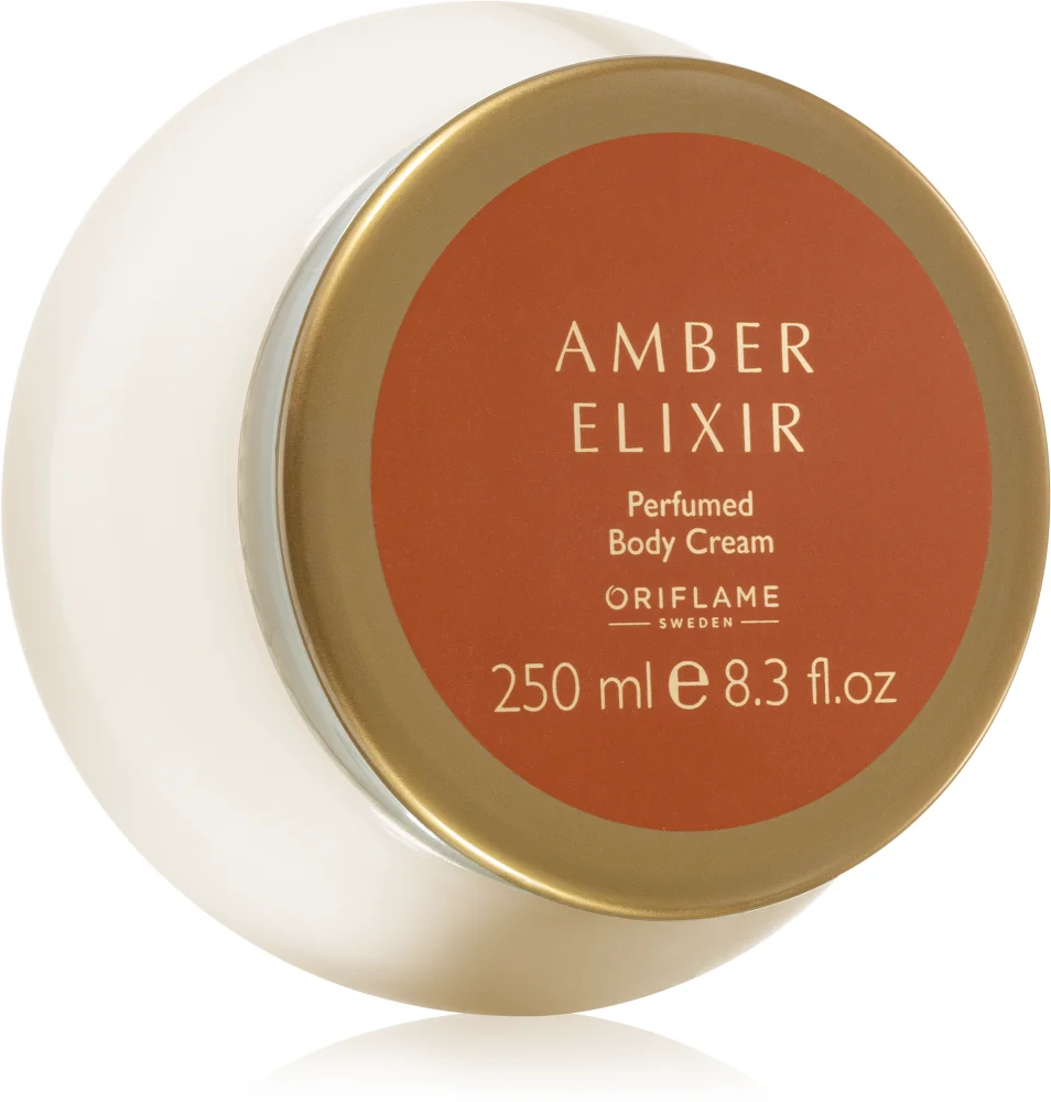 Oriflame Amber Elixir body cream with perfume