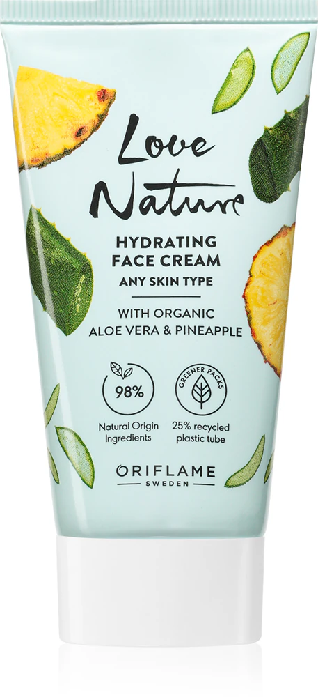 Oriflame Love Nature Organic Aloe Vera & Pineapple Moisturizing Face Cream