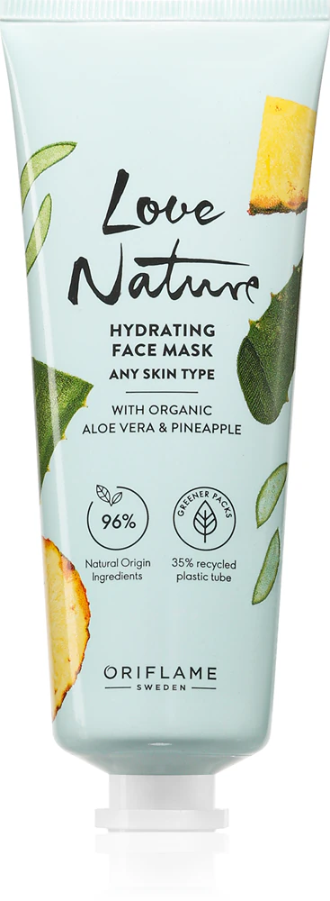 Oriflame Love Nature Organic Aloe Vera & Pineapple Moisturizing Face Mask