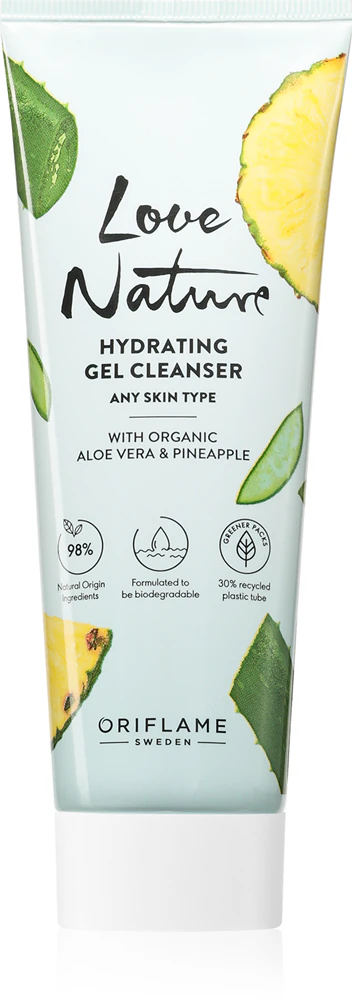 Oriflame Love Nature Organic Aloe Vera & Pineapple Moisturizing Cleansing Gel