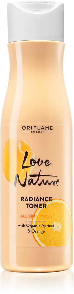 Oriflame Love Nature Organic Apricot & Orange Brightening Facial Toner Hydrates the skin and refines the pores